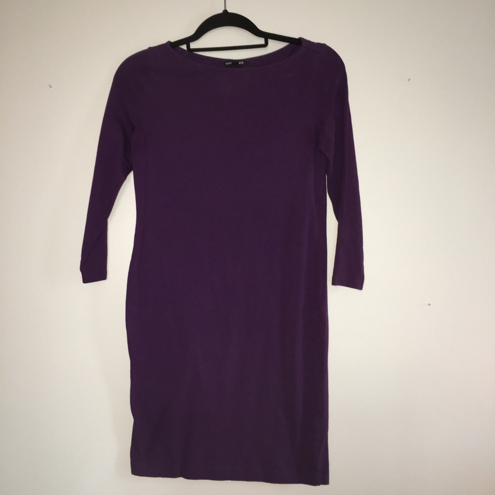 Form fitting dress.